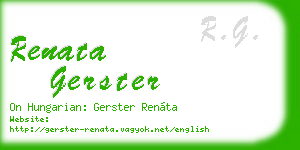 renata gerster business card